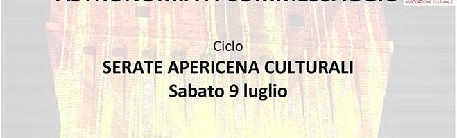 Telescopio in piazza, Commessaggio 9 Luglio ore 21